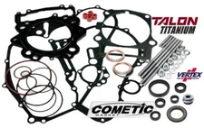 Raptor 700 700R Cometic Gasket Kit TITANIUM Cylinder Head Studs Gasket Seals Set