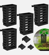 4 Pack Aquarium Plant Holder-Hanging Aquarium Planter Holder, Aquatic Plant Cup,