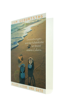 Papyrus Hochzeitskarte „Reise Des Lebens“ – Glitzerndes Design Mit Kristallen & Blumen