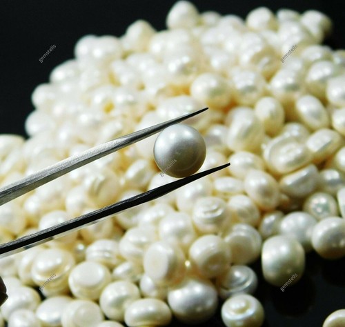 Cabochon Cut Natural White Pearl Lot 555 Carat Loose Gemstone CERTIFIED - Picture 7 of 16