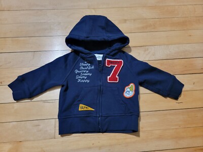 BABY GAP Disney Snow White and 7 Dwarfs Hoodie Sweater Size 6-12 Months