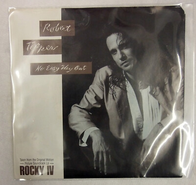 Robert Tepper   No Easy Way Out / Domination 45 Rpm record w/ picture  sleeve 