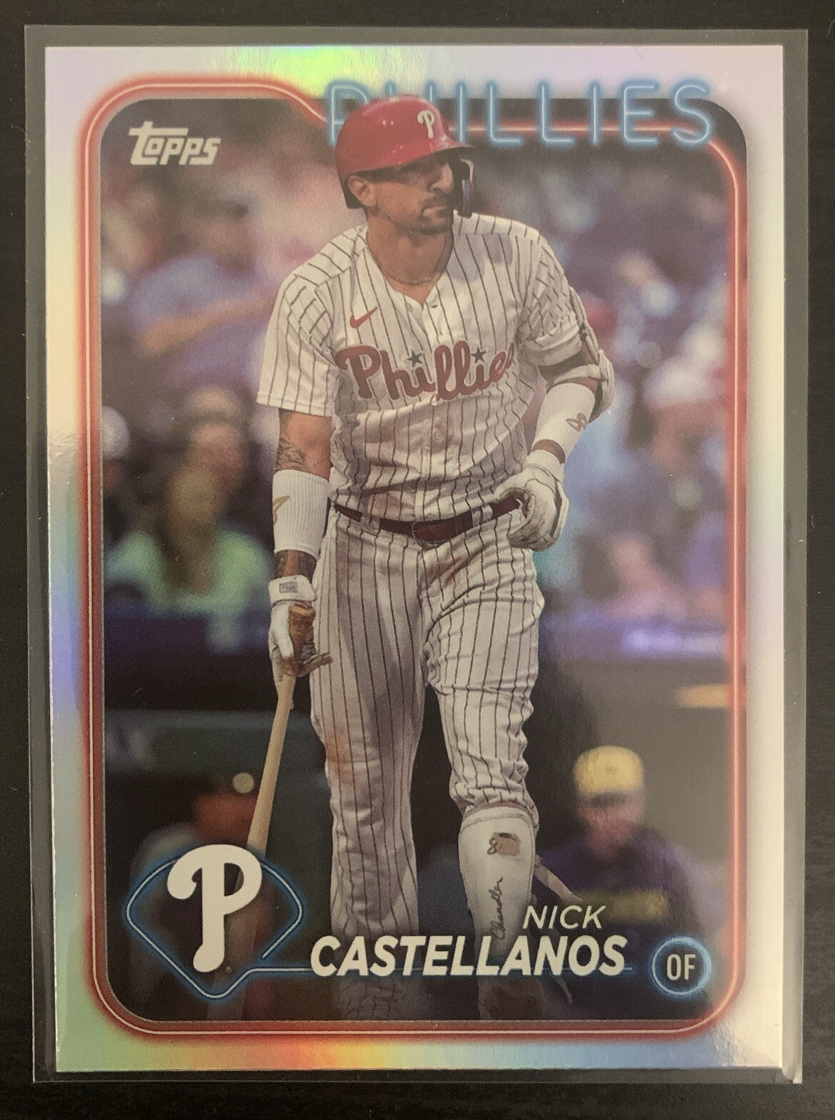 2024 Topps Series 2 Nick Castellanos Rainbow Foil Phillies Card