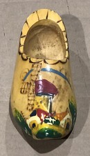 Handmade Wooden Holland/Dutch Shoe Hand Painted - 1 Shoe