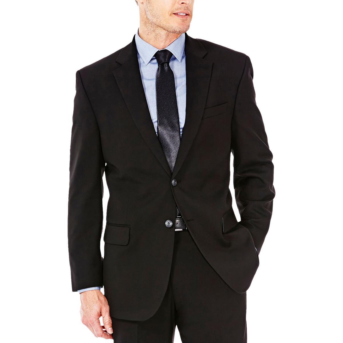 Профессиональный блейзер на двух пуговицах J.M. Haggar Mens Joe Black 36R BHFO 7347