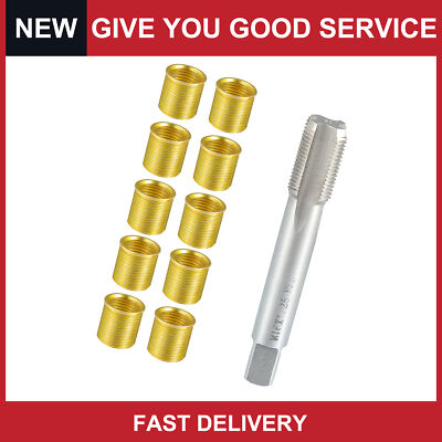 Universal Spark Plug Thread Repair Tools Kit with M14x1.25 Inserts Pack of 11