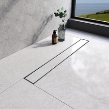 Wetroom Shower Drain Trap Channel Gully Stainless Steel 600mm to 1500mm (#9)