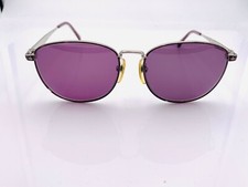Vintage Laura Ashley Isabelle Purple Silver Oval Sunglasses FRAMES ONLY