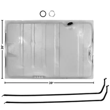 1968 1969 1970 Charger Gas Tank & Straps 19 Gallon Tank w/4 Vent Pipe E.E.C.