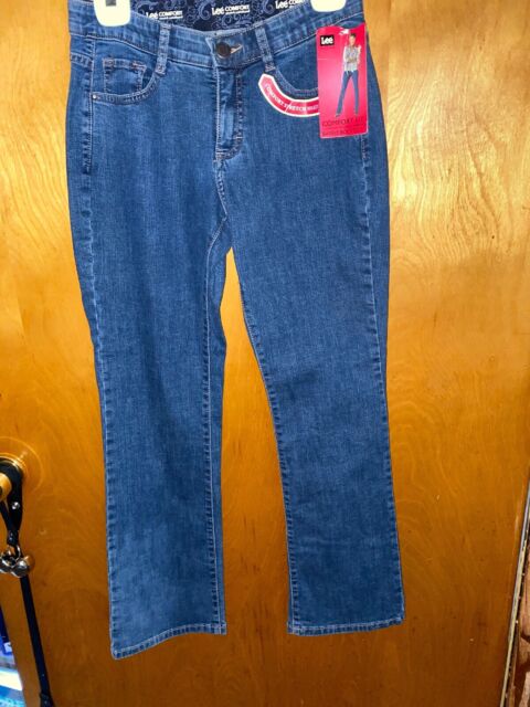 Lee jeans womens Comfort Stretch Waistband Barely Bootcut Size 4 Petite ...