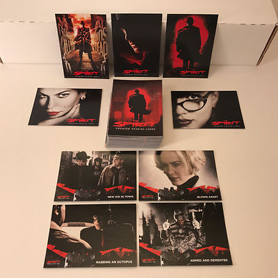 THE SPIRIT MOVIE (2008) Complete Card Set ~ FRANK MILLER WILL EISNER w/ 5 PROMOS