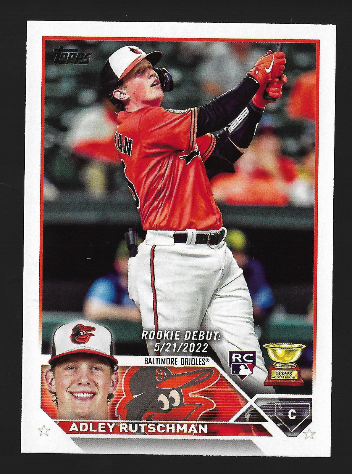 2023 Topps Update Series - Rookie Debut #US180 Adley Rutschman, Orioles (RC)