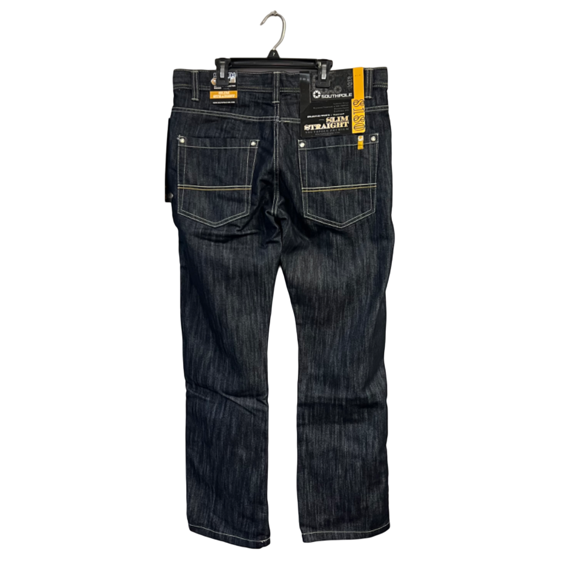 Southpole Men's Vintage 8180 Slim Straight Jeans Rinse Indigo Size