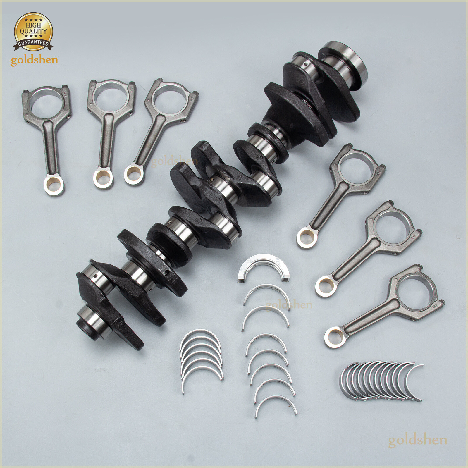 N55 Crankshaft & Connecting Rods Bearings Set For BMW 535i 435i 335i X3