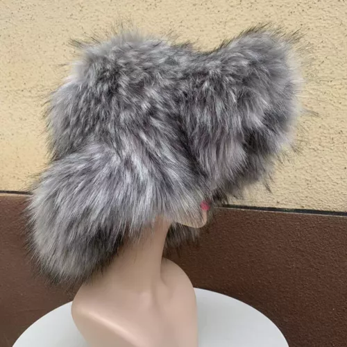 Invierno Mujeres Esponjoso Imitación Piel Cubo Sombrero Cálido Ala Ancha Sombreros de Pescador - Imagen 16 de 25