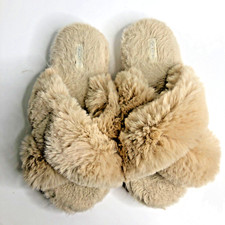 Halluci Faux Fur Cozy Slippers Size 8