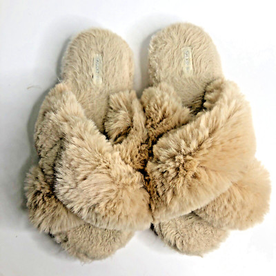 Halluci Faux Fur Cozy Slippers  Size 8