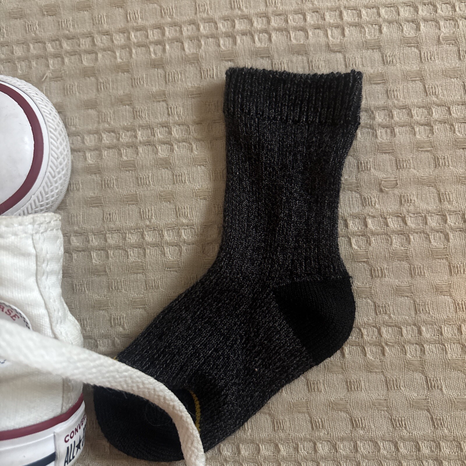 PONY Sneaker bambino Converse prima stella bianca suola morbida culla classica deambulatore taglia 2