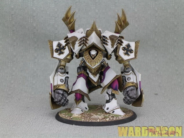 120mm Warmachine WDS painted The Protectorate of Menoth Judicator a6 - Image 2 of 4