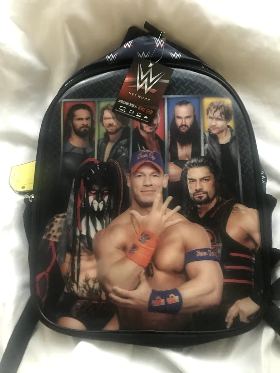 WWE World Wrestling The Raw Power School Backpack Book Bag JOHN