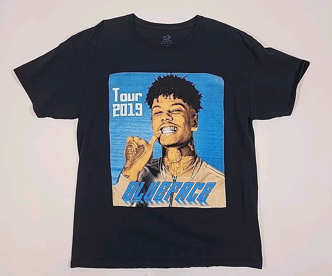 Men's Fruit of the Loom Blueface 2019 Tour Double Sided T-Shirt