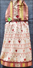 NEW Handmade 'Victorian Valentine Hearts ' Hanging Kitchen Hand Towel 3384