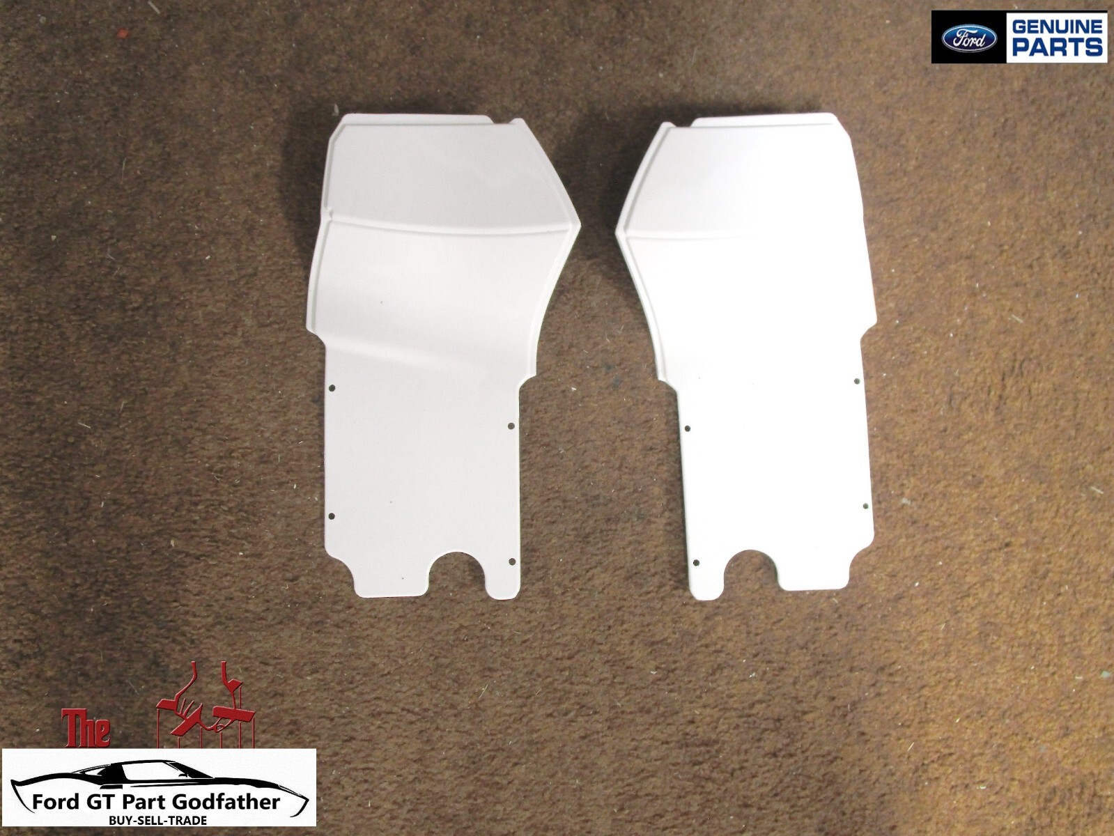 2005,2006 FORD GT GT40 FACTORY REAR BUMPER FILLER PANELS WHITE  05/06
