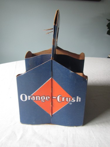 vintage 1950's Orange six pack carton- handipak with six 7 oz amber bottles. - Picture 7 of 14