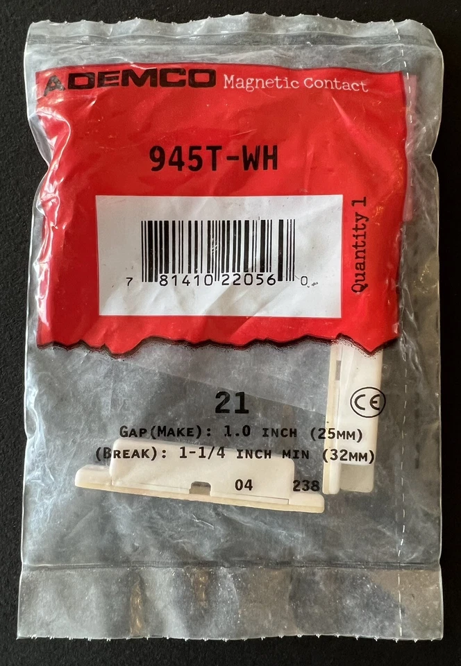 Honeywell Ademco 945T-WH Magnetic Contact Sensor- 3-Pack - Brand New Sealed! - Image 3 of 4