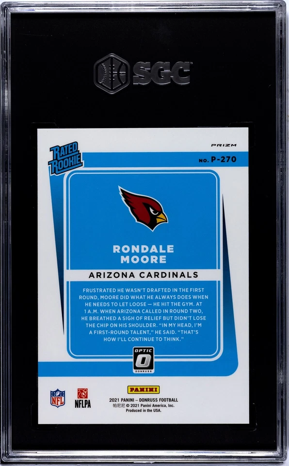 2021 Donruss Mondale Moore ROOKIE GOLD /10 SGC 9.5 - Image 2 of 2