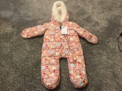 M&CO GIRLS GORGEOUS UNICORN SNOWSUIT BNWT 0-3