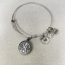 Alex and Ani Path of Life Charm Bangle Bracelet 2014 Adjustable Silver-Tone