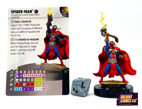 Marvel Heroclix Spider-Man #052 w/ Card & 8-Sided Die Spider-Verse Set