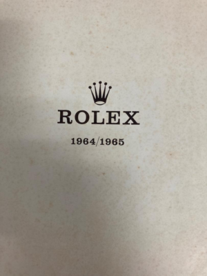 Rolex Catalog 1964 Watch Catalog 60 years ago catalog Vintage USED