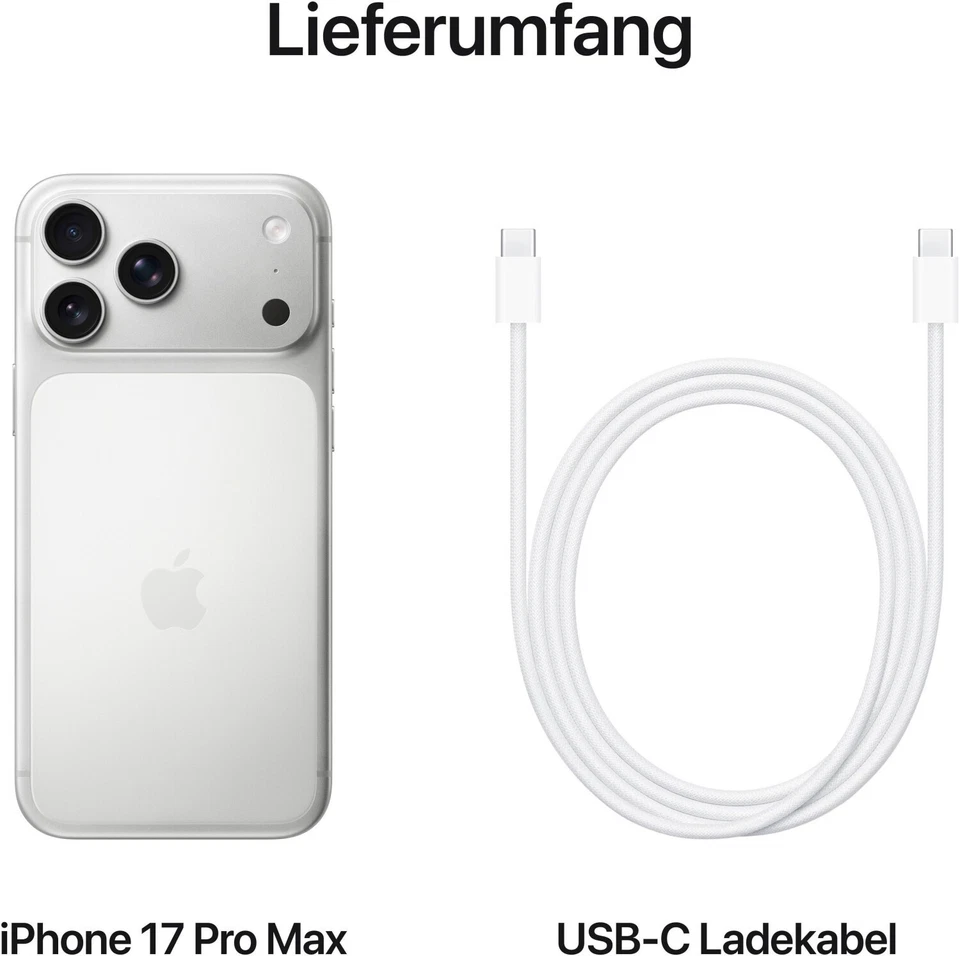 Apple iPhone 17 Pro 256GB silber Neu & OVP Nur E-Sim Möglich . Keine Sim Karte!! - Bild 2 von 4