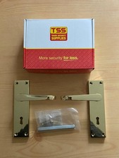 Victorian straight lever lock (TSSVICLLOCKB) - brand new, in brass