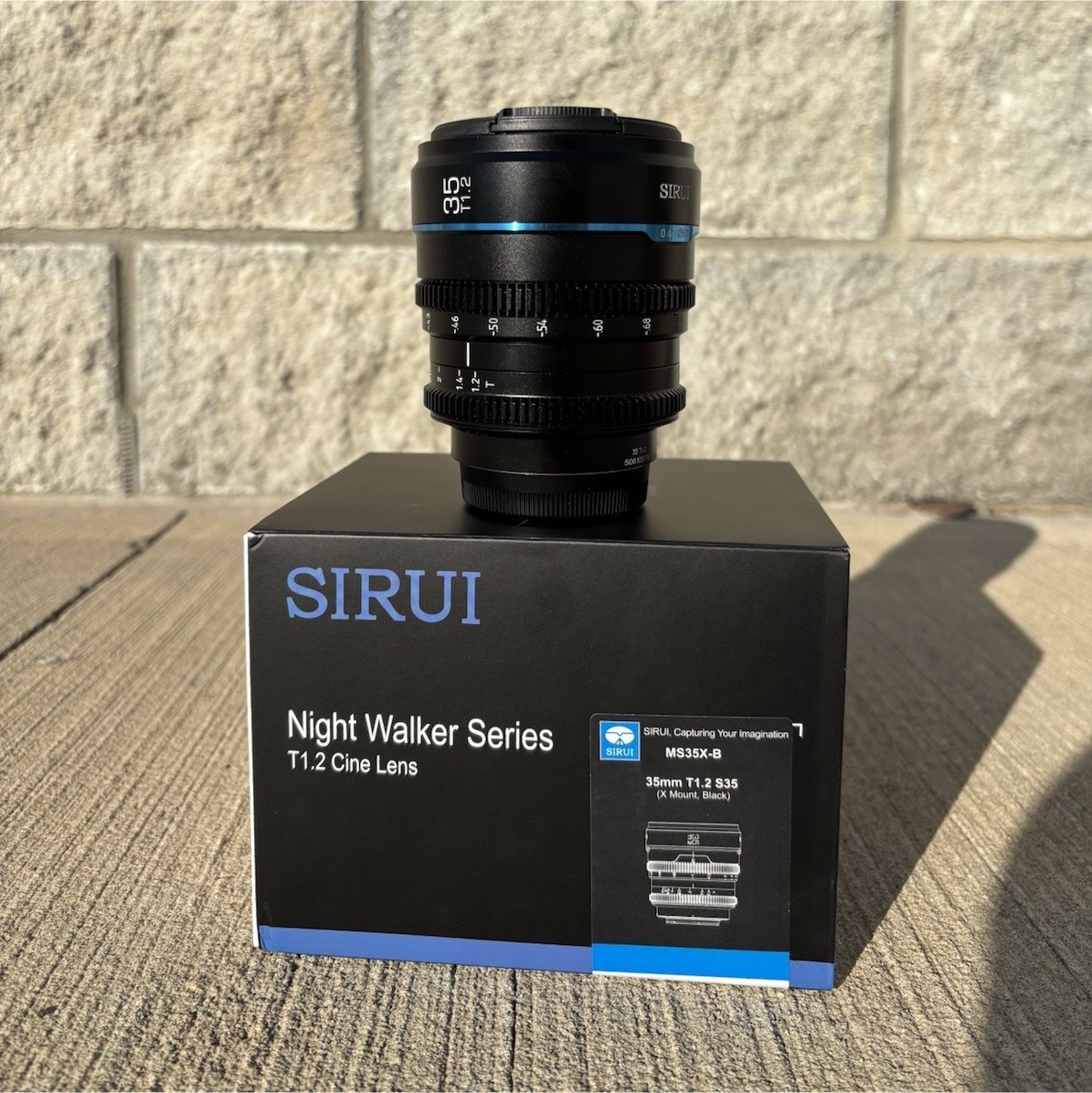SIRUI Night Walker Series 35mm T1.2 Cine Lens K Mount MS35X-B