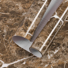 Practicalws Brown Marble Contact Paper Granite Peel and Stick Countertops 17.7In