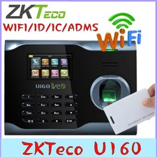 ZKTeco U160 WiFi ID/IC Biometric Fingerprint Recognition Time Clock Attendance