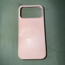 Pink Silicone Fitted Phone Case with Accessible Controls and Protective Skin