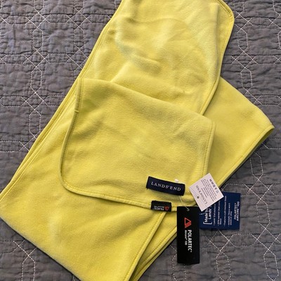 Land s End Yellow Polartec Fleece Scarf New!