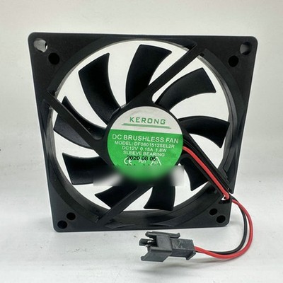 One New KERONG DF0801512SEL2R DC12V 0.15A 1.8W 2-wire cooling fan#QW