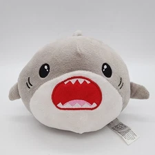 Fiesta Gumballs Gray Shark Plush 6.5" Big Red Smile Friendly Stuffed Animal Toy