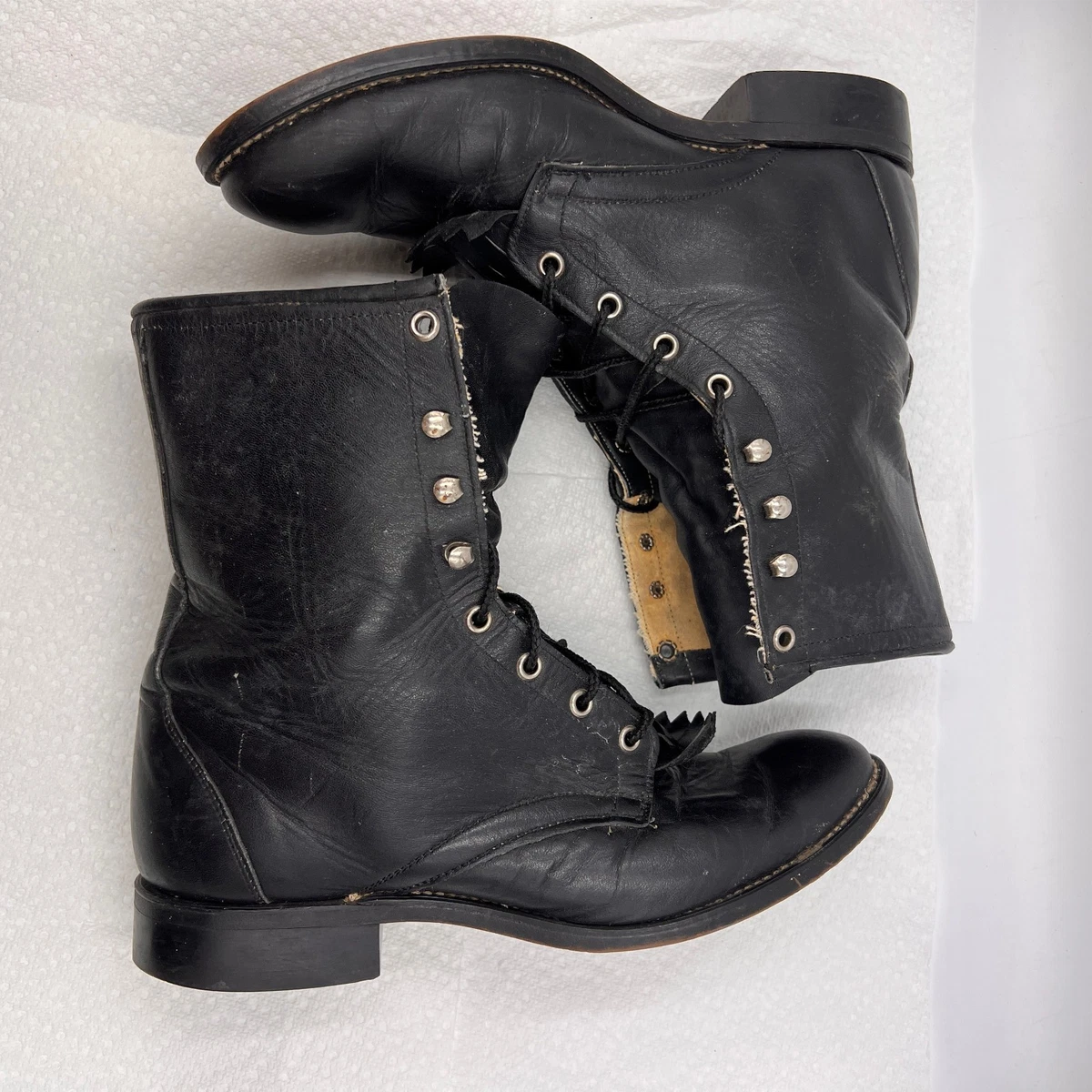 Black Roper Leather Boots for Men for Sale | Shop New & Used  display picture 1