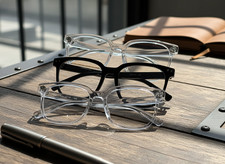 3 Pairs Clear Lens Fashion Glasses Square Black Frame School Style