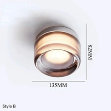 Hera Wall Light by Hestia - Button Wall Light / Sconce - Smoke - Warm White