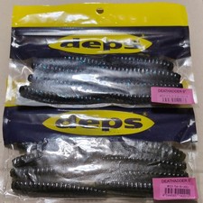 JDM deps Deathadder 5-inch #07 Black Blue Flake #01 Watermelon Set of 2