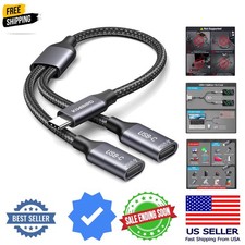 USB C Splitter 1 in 2 Out Charging, Type C Splitter 1 in 2 Out, USBC Power Ca...