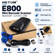 NETUM E800 Bluetooth 2D QR Barcode Scanner 2,...