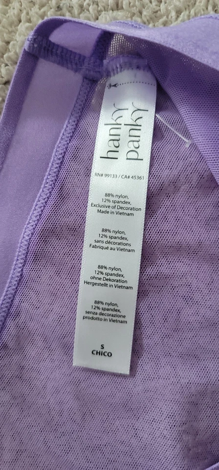 Panty Hanky Panky Malla Boyshort Jugo de Uva Púrpura Talla Pequeña Foto 4 de 4